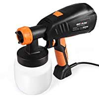 Pistola de Pintura- Meterk Pistola de Pulverización Pintura Eléctrica 400w- 800ml-min con 3 Boquillas 3 Patrones de…